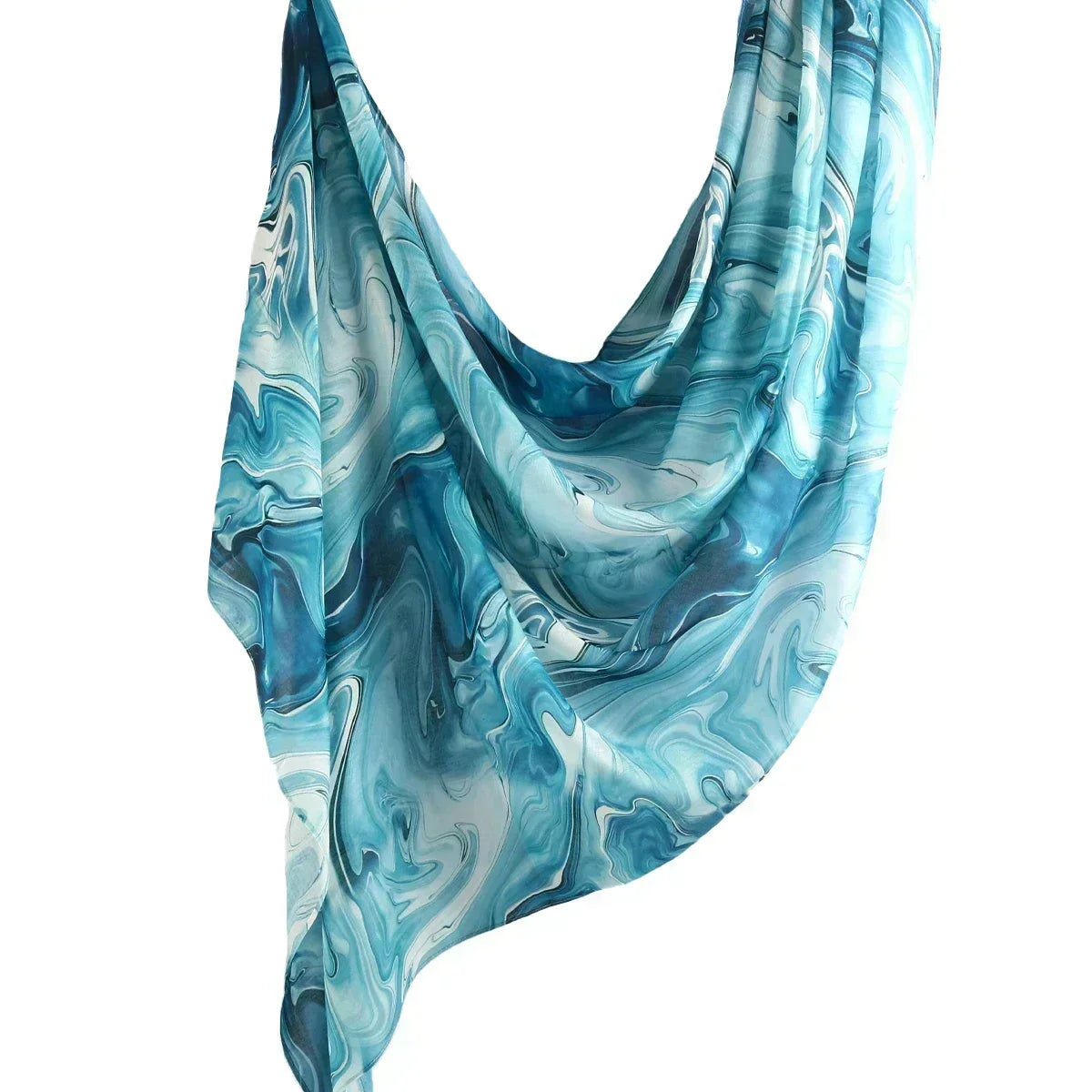 Newest Printed Modal Cotton Hijab Scarf Muslim Premium Ombre Tie Dye Watercolour Marble Print Shawl Hijab Scarf