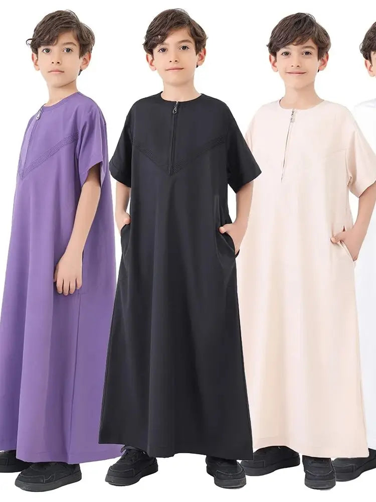 Ramadan Abayas For Prayer Clothes Boy Kids Muslim Dress Clothing Kebaya Abaya Turkey Arabic Islam Djellaba Robe Musulmane Hombre