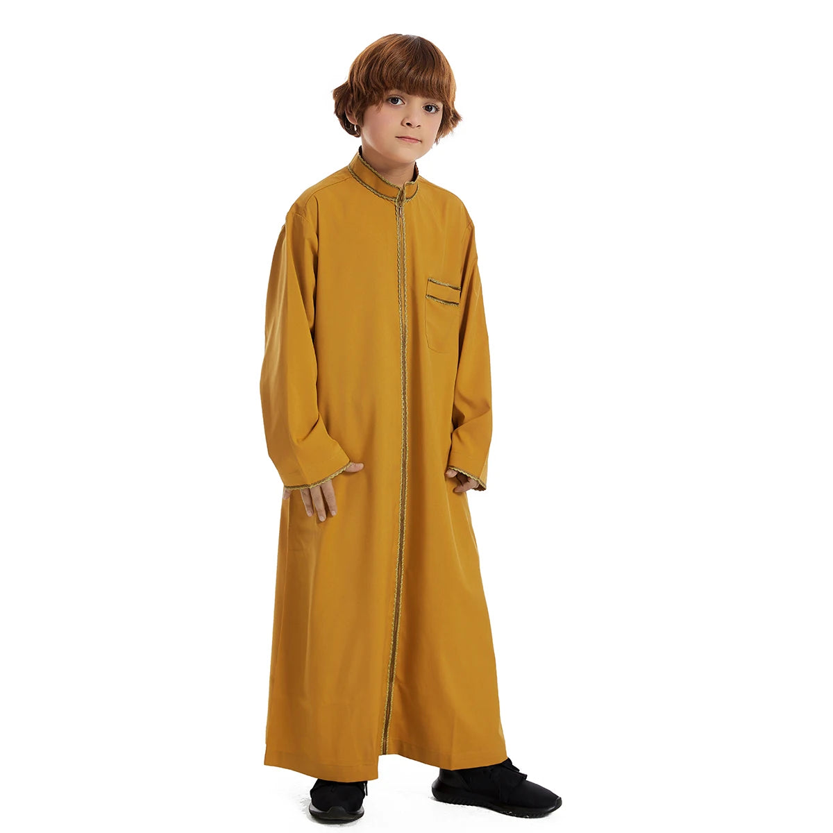 Eid Ramadan Muslim Kids Boys Jubba Thobe Dubai Turkey Abaya Djellaba Dishdasha Saudi Arabic Robe Islamic Clothing Children Dress