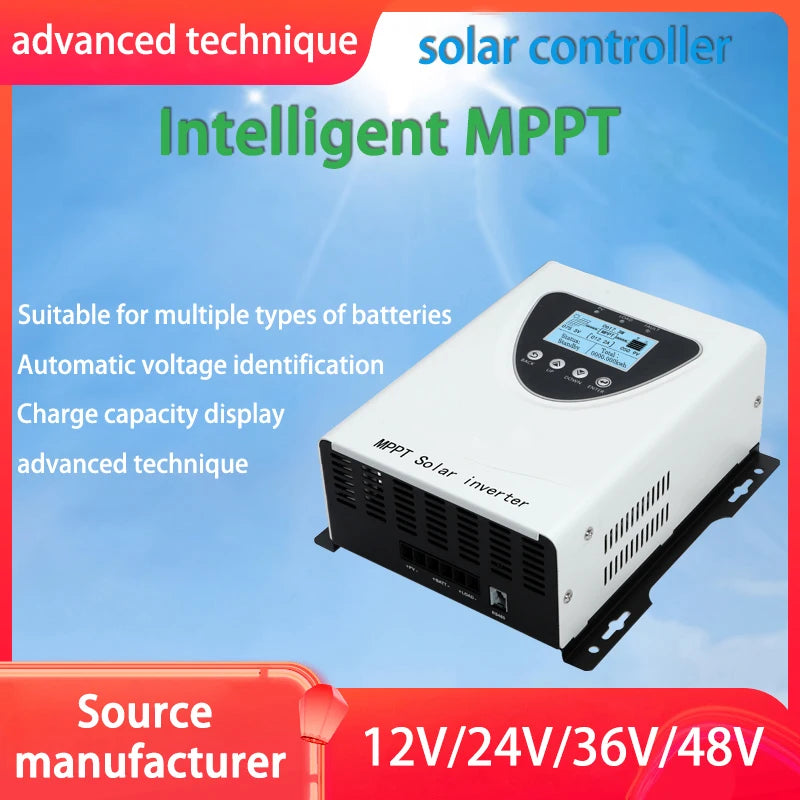 MPPT 60A 50A 30A  100A 150VDC Solar Charge Controller With LCD DISPLAY RS485 interface For12V 24V 36V 48V Home Solar System