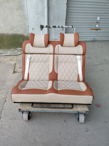 RV Double Seat Double-sided Car Bed Chair Color Customization Adjustable Backrest Angle Car Double Bed