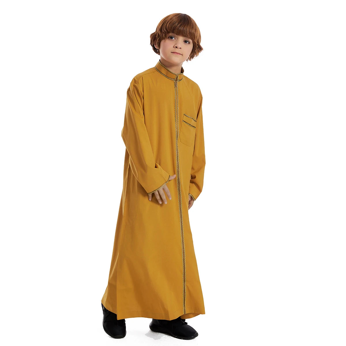 Eid Ramadan Muslim Kids Boys Jubba Thobe Dubai Turkey Abaya Djellaba Dishdasha Saudi Arabic Robe Islamic Clothing Children Dress