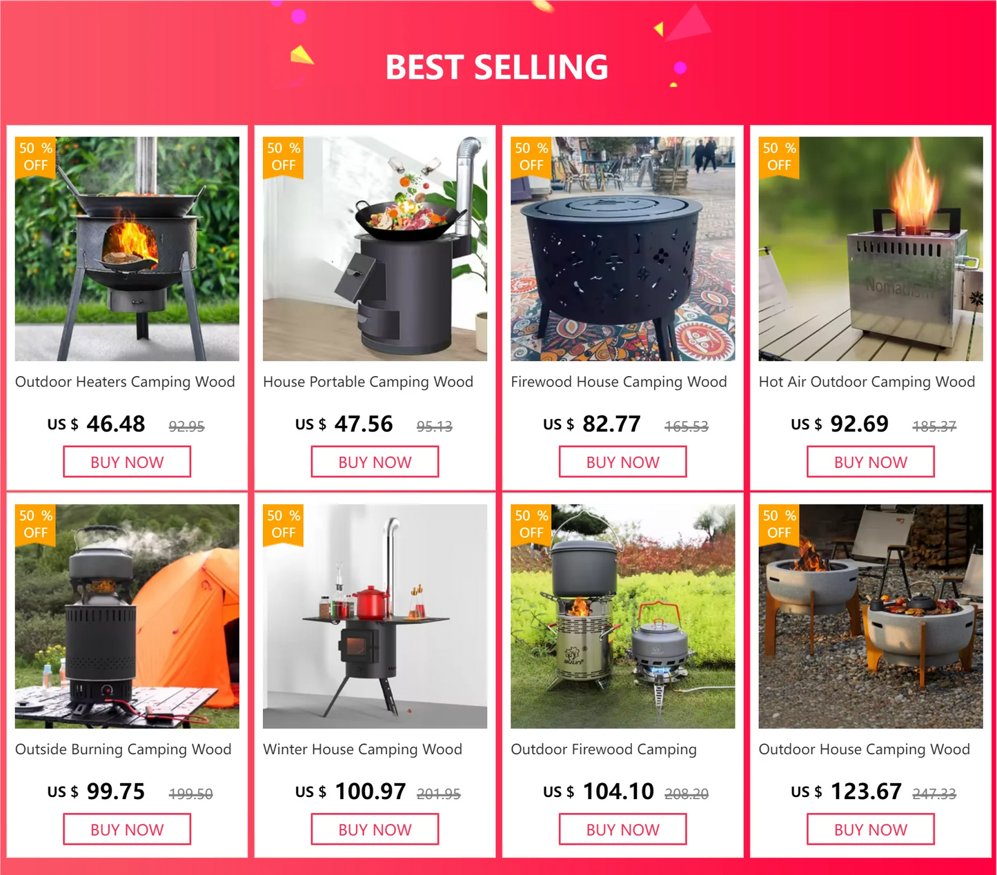 Smokeless Interior Camping Wood Stove Winter Kitchen House Heating Camping Stove Firewood Hot Air Chimenea Gas Home Furniture