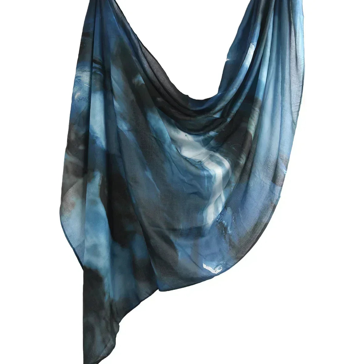 Newest Printed Modal Cotton Hijab Scarf Muslim Premium Ombre Tie Dye Watercolour Marble Print Shawl Hijab Scarf