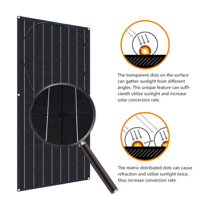 2000W 4000W Solar Panel High Power ETFE Flexible Monocrystalline Solar Cell  Home/Outdoor Camping Cars/Boats 12V Battery Charger