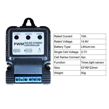 Battery Charger Charge Controller 10A Regulator 1pcs 6V 12V Automatic Solar Automation Control Systems Brand New