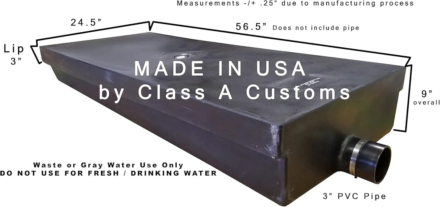 40 Gallon RV Waste Black Water Holding Tank WT-4000 Used in RV’s Campers Trailers Motorhomes using Medium Density Polyethylene