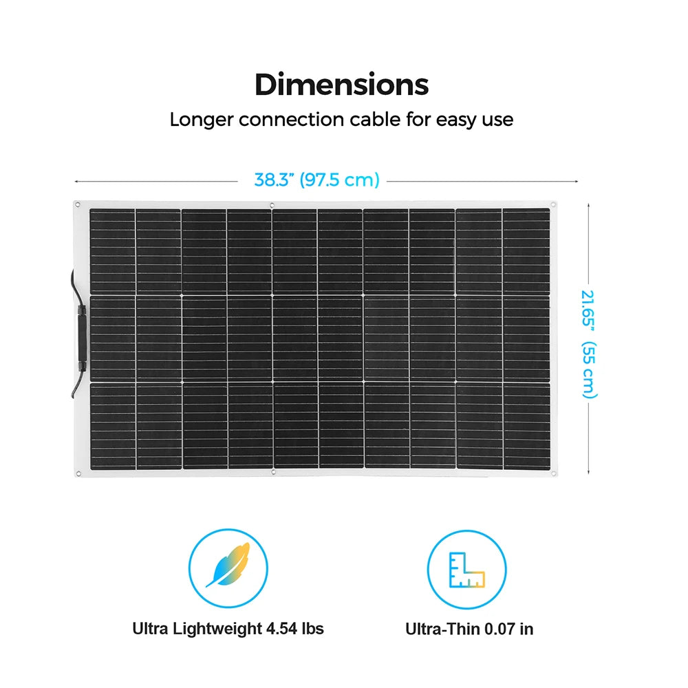 XINPUGUANG Flexible solar panel Kit System 100W - 1000W (100W ,200W 300W 400W 500W 1000W) monocrystalline Solar battery charger