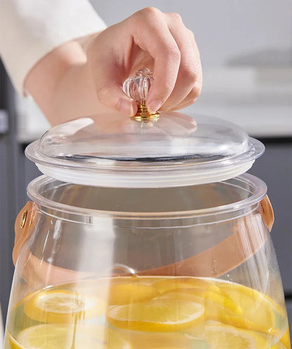 Juice Cup Cold Beverage Dispensing Jug for Water Transparent Kettle Lemonade Container Refrigerator Water Bucket Dispenser Jugs