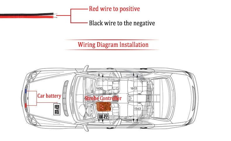 police lights for car Fso Truck Stroboscopes Strobe light auto Grille flash Ambulance Wireless Remote flasher Motorcycle Truck