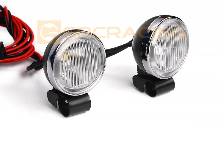 GRC RC Car 1/8 1/10 20mm Spotlight Vintage Round Remote Control Off-Road Searchlight Headlight for T4 SCX10 #G157KG/G157KA