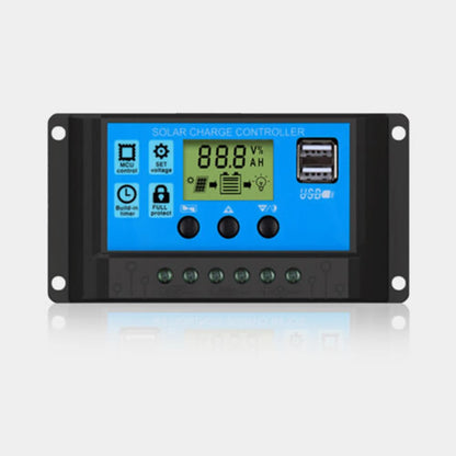 PWM 12V 24V With USB Solar Regulator with Big LCD IP32 PV Battery 30A Home Improvement PWM Wind Solar Hybrid Charge Controller