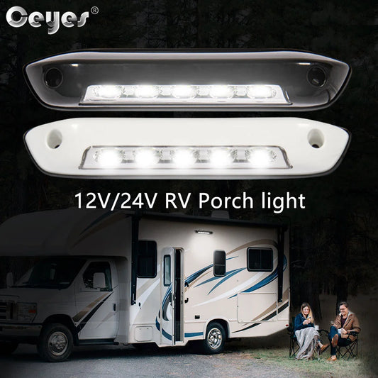 Caravan Modified Lights 12V 24V Motorhome RV sunshade LED outdoor light Porch Awning Trailer Roof Lamp waterproof Reading light