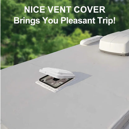 Universal RV Roof Vent Lid Replacement Impact-Resistant Import and Export 14 Inch Vent Cover for Trailer Motorhome Accesssories