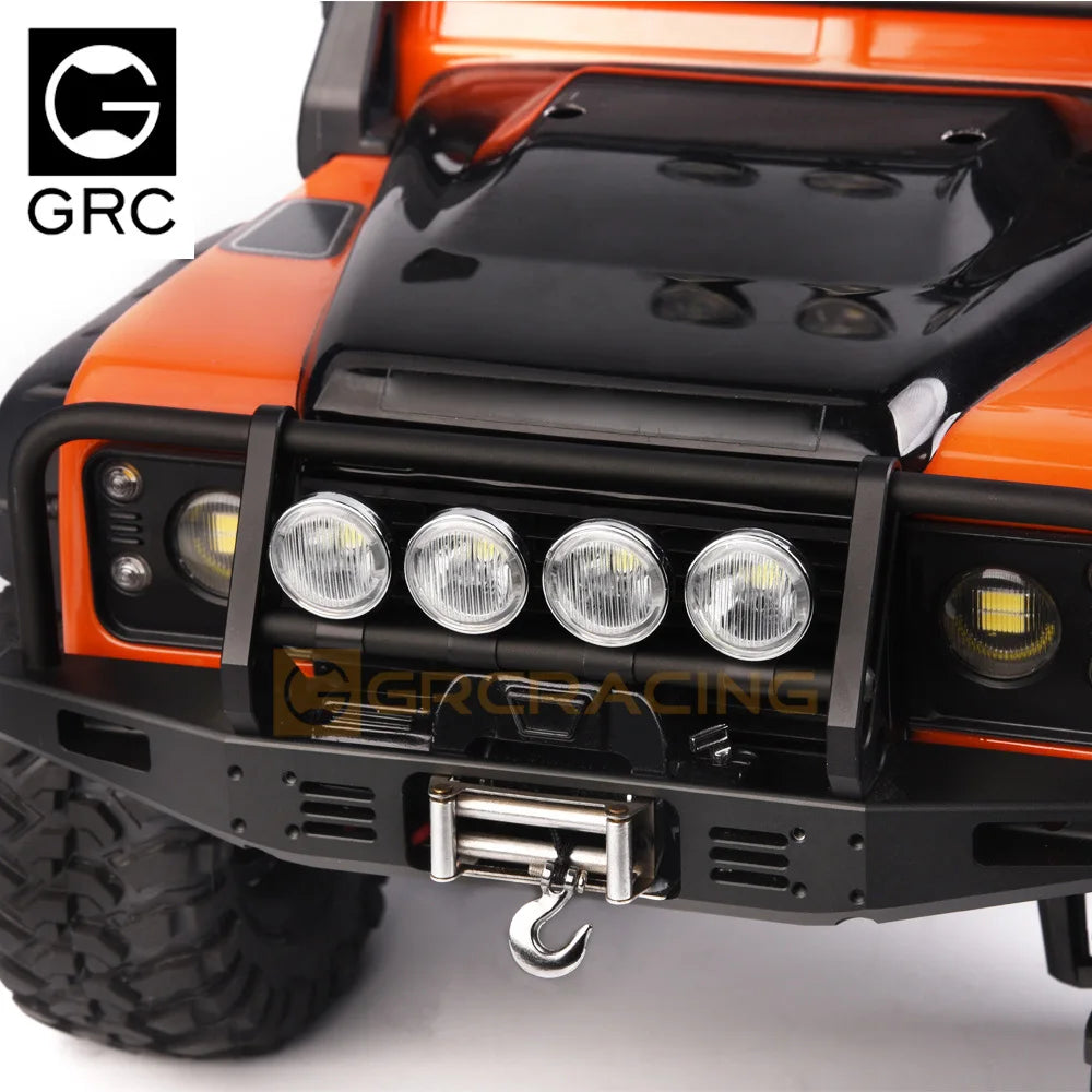 GRC RC Car 1/8 1/10 20mm Spotlight Vintage Round Remote Control Off-Road Searchlight Headlight for T4 SCX10 #G157KG/G157KA