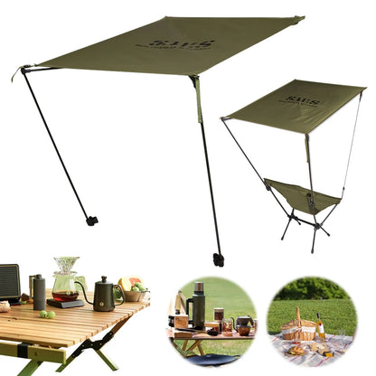 Beach Chair Sunshade UV Protection Outdoor Moon Chair Awning Waterproof Camping Folding Canopy for Camping Fishing