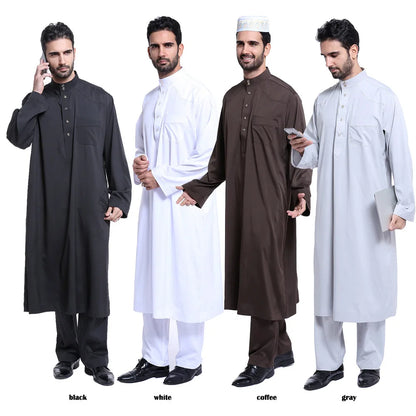 Morocco Muslim Arab Boy Thobe Children Abaya Ramadan Jubba Thobe Dress Pant Set 2 Piece Caftan Robe Kaftan Musulman Ensembles