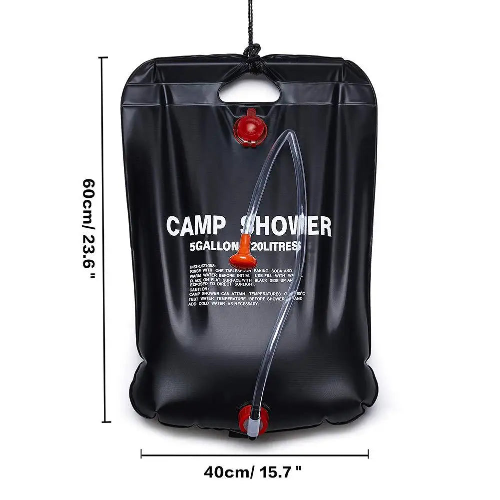 20L Water Shower Bag Solar Energy Portable Foldable Heated Outdoor Camping PVC Travel Van caravan accessories camper trailer