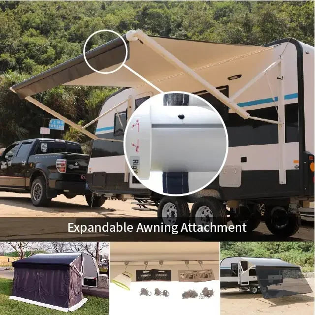 Caravan Awnings,American Camper Motorized Roll Out Power Campervan 16 Foot Rv Awning Roll Electric Caravan Trailer Awning