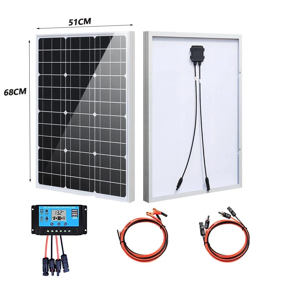 6000W Solar Panel 18V High Efficiency 3KW Portable Power Bank Flexible Charging Outdoor Solar Cells For Battery Home RV Camping