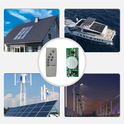 Solar Street Lamp Controller Circuit Board of PIR Human Body Induction Solar Lamp with Remote Control Function