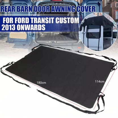 RV Rear Barn Door Awning Cover Waterproof Camping Tailgate Car Trailer RV Accessories Sunshade I8Y3