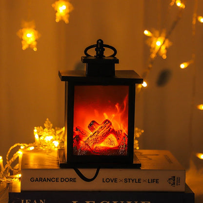 LED Fireplace Lights, Charcoal Style Decorative Table Lamp,  Flame Lighting for Winter Christmas Holiday Gift Party Home Decor