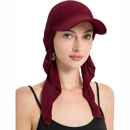 2024 Summer Outdoor Caps for Women Headscarf Muslim Turban Hats Casual Breathable Head Scarves Caps Islamic Clothing Turban Cap