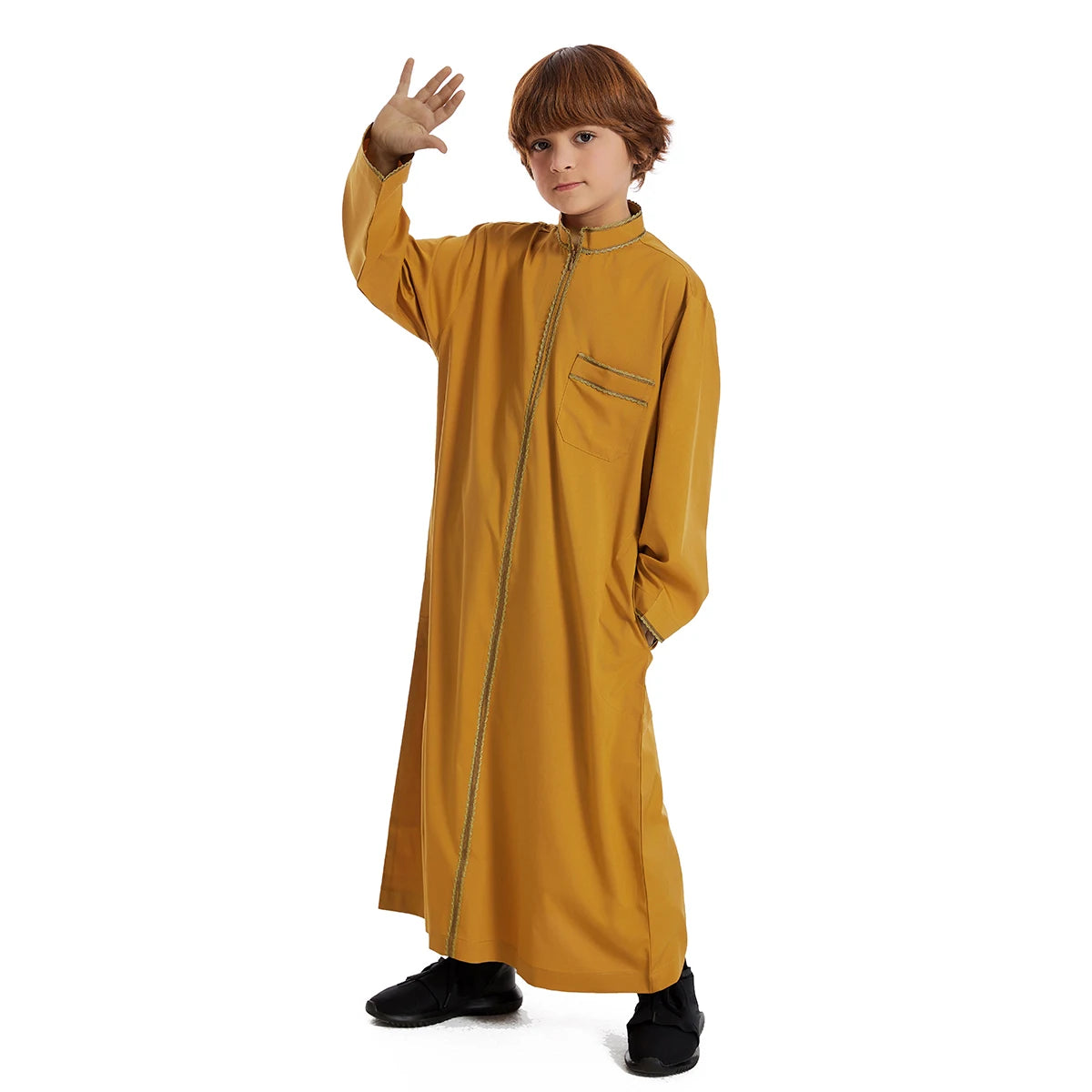 Eid Ramadan Muslim Kids Boys Jubba Thobe Dubai Turkey Abaya Djellaba Dishdasha Saudi Arabic Robe Islamic Clothing Children Dress