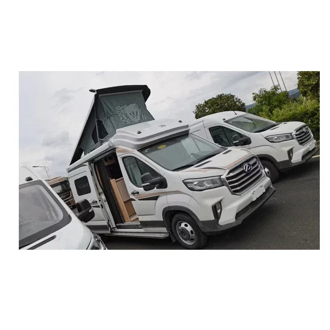 2024 newest rv motorhome campervan pop up roof truck on sale