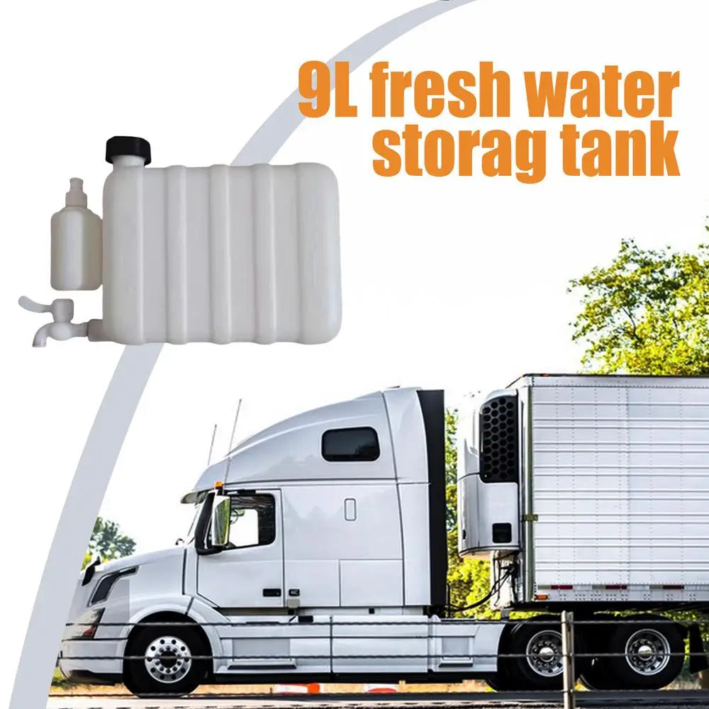 Truck Water Tank 9L Water Storage Jug With Spigot Water Jug Portable Utility Water Tank Water Carrier For Truck Trailer RV