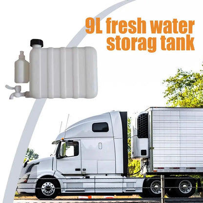 Truck Water Tank 9L Water Storage Jug With Spigot Water Jug Portable Utility Water Tank Water Carrier For Truck Trailer RV