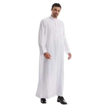 Muslim Abaya Prayer Kaftan Men Kimono Dishdasha Turkey Arabic Djellaba Islam Jubba Thobe Morocco Pocket Robe Ramadan Eid Abayas