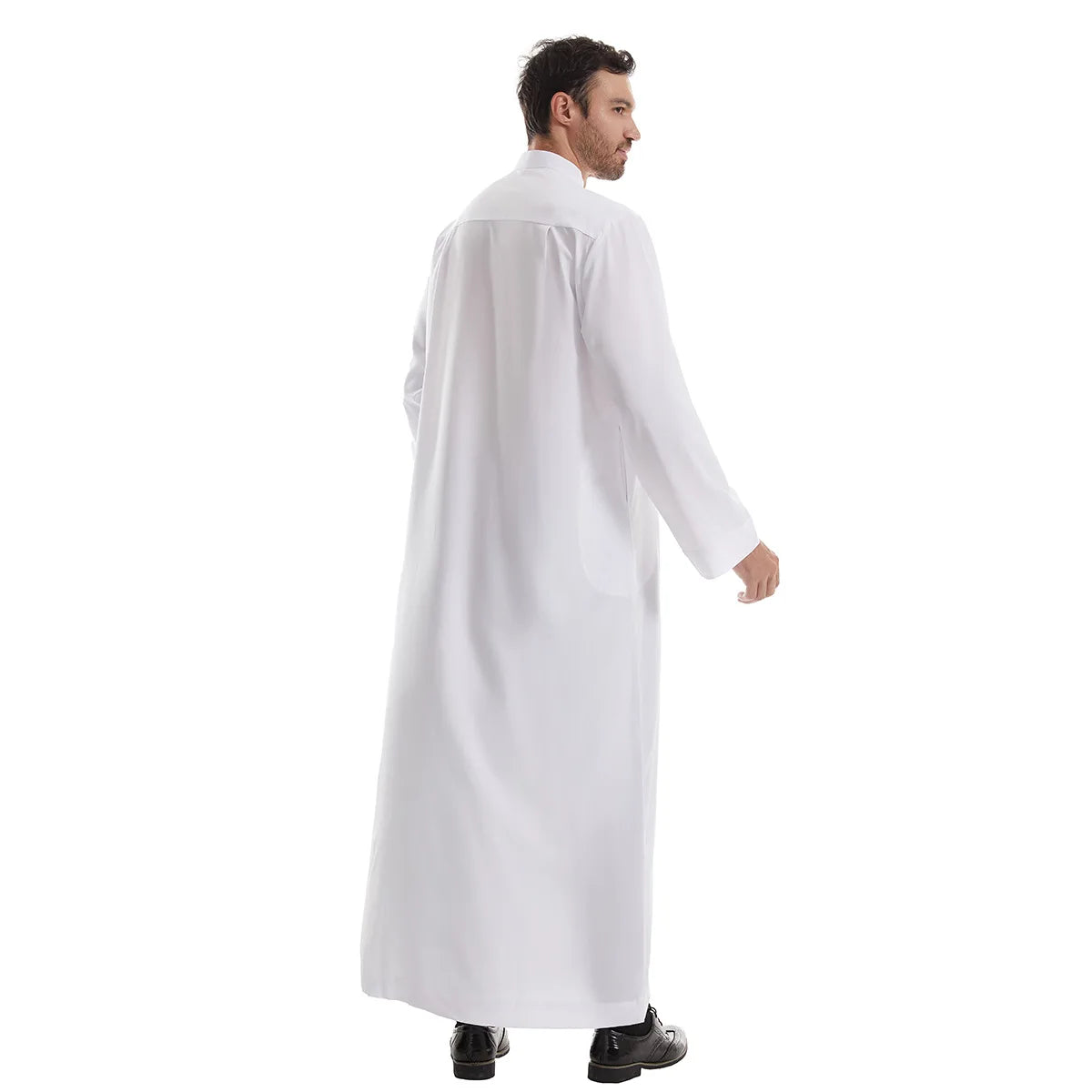 Muslim Abaya Prayer Kaftan Men Kimono Dishdasha Turkey Arabic Djellaba Islam Jubba Thobe Morocco Pocket Robe Ramadan Eid Abayas