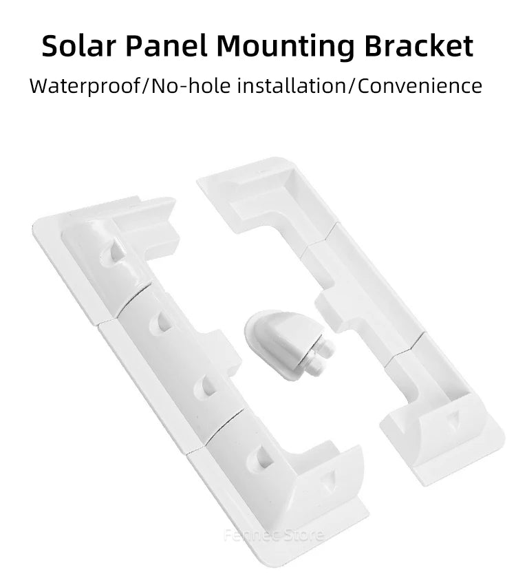 Solar Panel Mounting Brackets ABS Corner Bracket Kit Drill-Free Widely Used on Roofs of RV, Caravans, Vehicles, Camper Vans