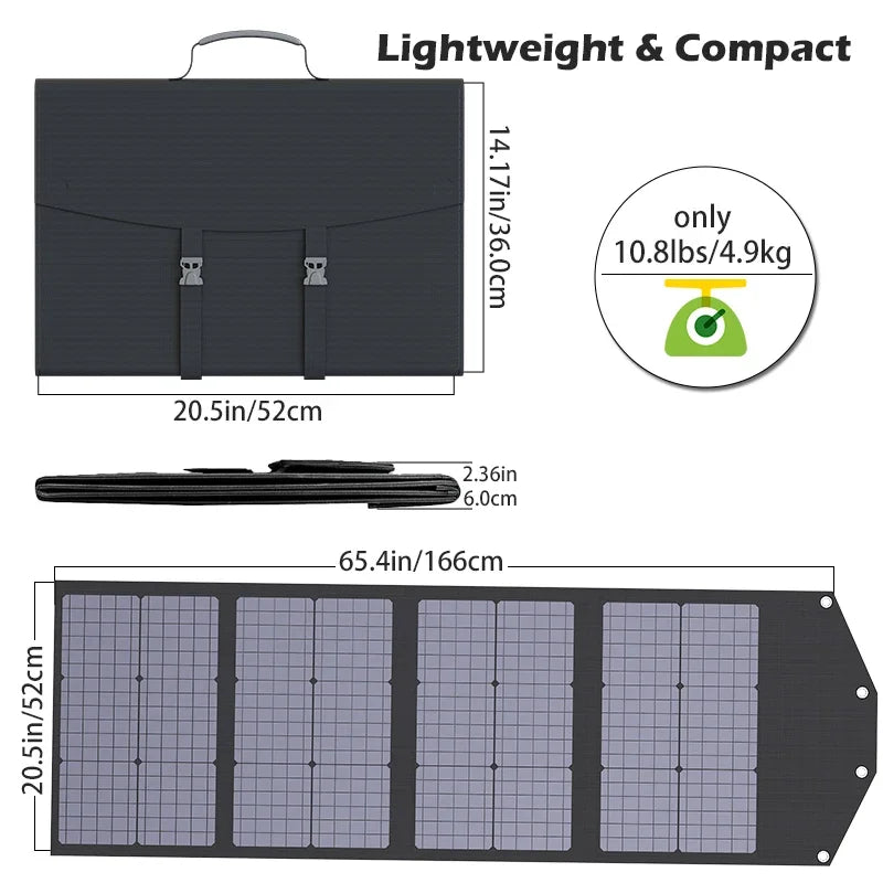 Flexible Foldable Solar Panel High Efficience Travel & Phone & Boat Portable 12V 2000w 1500w 1000w 500w Solar Panel Kit