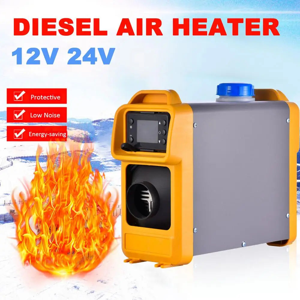 Auxiliary Air Parking Heater 8KW/2KW Remote Control Air Heating Diesel Car Heater With LCD Display For Camper Van Trucks Boats