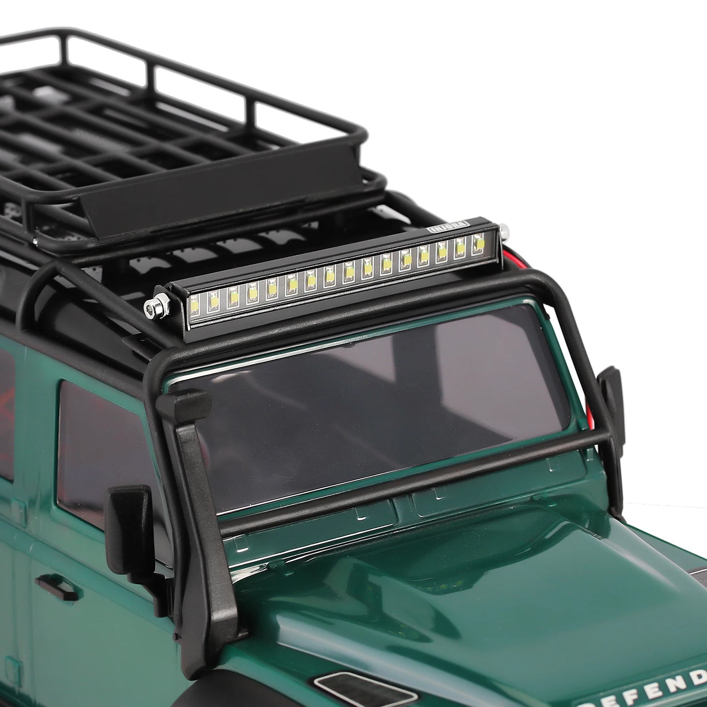 Metal Roof 16LED Light for 1/18 RC Crawler TRX4M Defender Upgrade Part(4M-26)