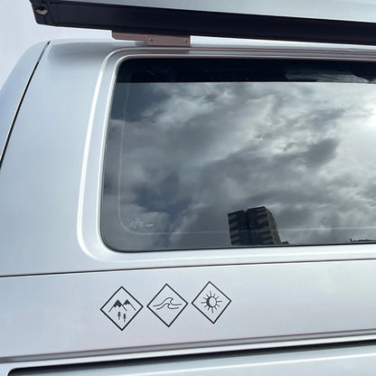 Minimalist Style Van Life Car Stickers Camper Caravan Tuning Stickers RV Decor Accessories Craft