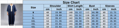 New 2025 Arab Men's Robe Abaya White Muslim Printed Clothing Men's Robe Long Dress Abaya Muslim Clothes for Men Gift Kaftan Men