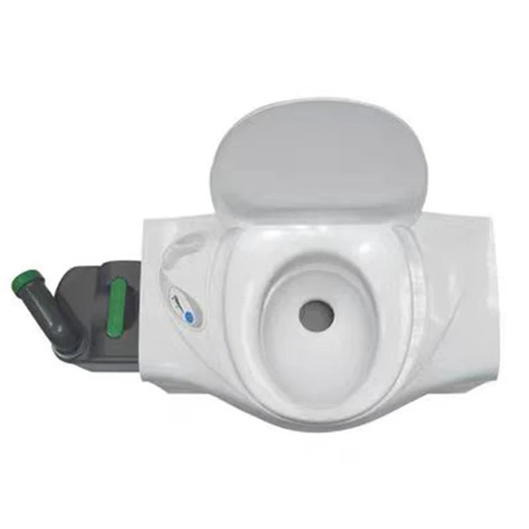 Campervan Rotatable Commode WC of Caravan with 4.54 Gallon Dirty Water Tank White Water Closet for Motorhome Campervan Commode