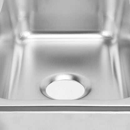 RV 304 Stainless Sink Kitchen Rectangular Hand Wash Basin Sink with 40mm Sewer Outlet For RVs Campers Yachts Boats Accessories