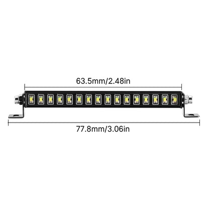 Metal Roof 16LED Light for 1/18 RC Crawler TRX4M Defender Upgrade Part(4M-26)