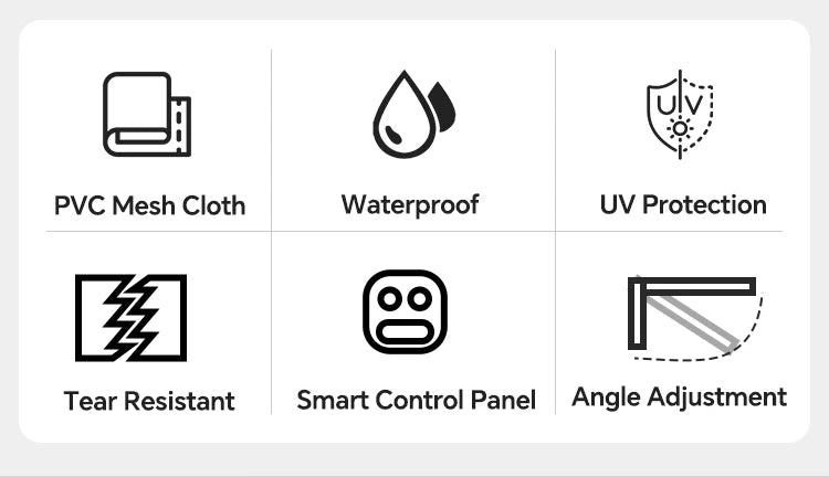 Caravan Awnings,Electric RV Awning Caravan Camper Van Awning Smart Control Panel RV Awning For Motorhome