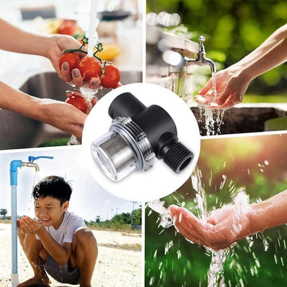 RV Boat Twist-On Pipe Water Pump Strainer Mesh Filter 1/2 Inch Garden Watering Hose Filter Water Pipe Connector Replacement