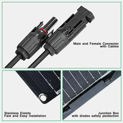 ETFE Flexible Solar Panel 300W 200W 400W 100W Monocrystalline Solar Cell for 12V Battery Charger