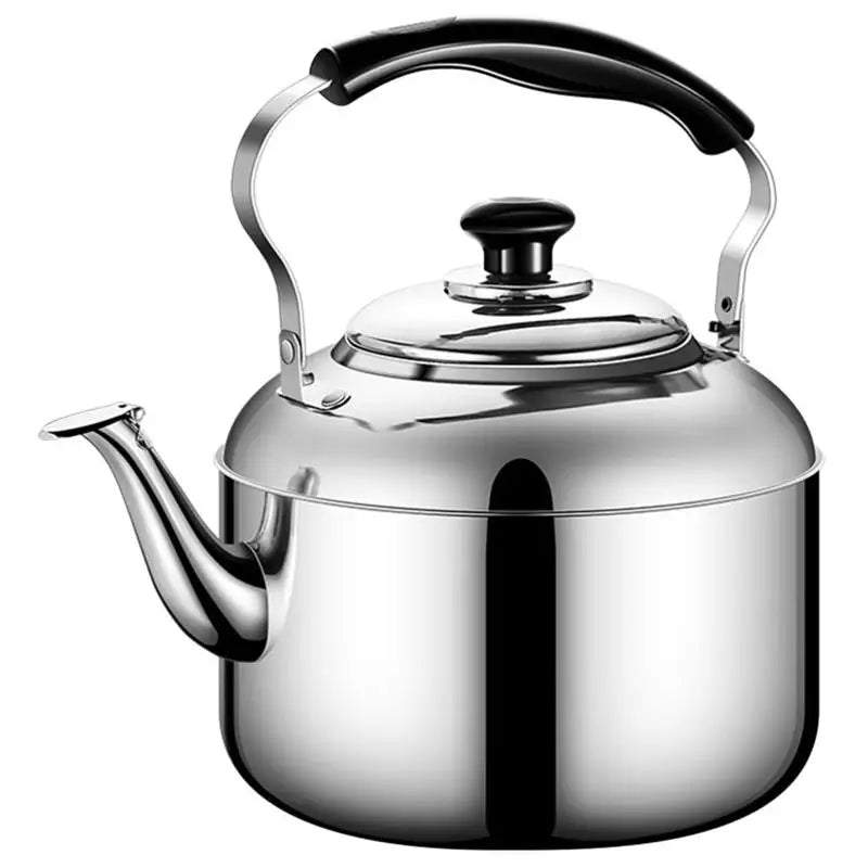 6L Stove Top Whistling Tea Kettle Teapot Stainless Steel Whistling Pot Metal Stovetop Teapot for Stovetop Induction Stove Top