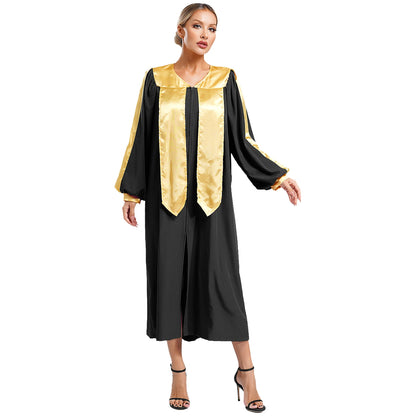 Women Muslim Arabic Tunic Overlay Worship Costume Dancewear Long Sleeve Liturgical Church Praise Dance Dress Lyrical Dance Dress