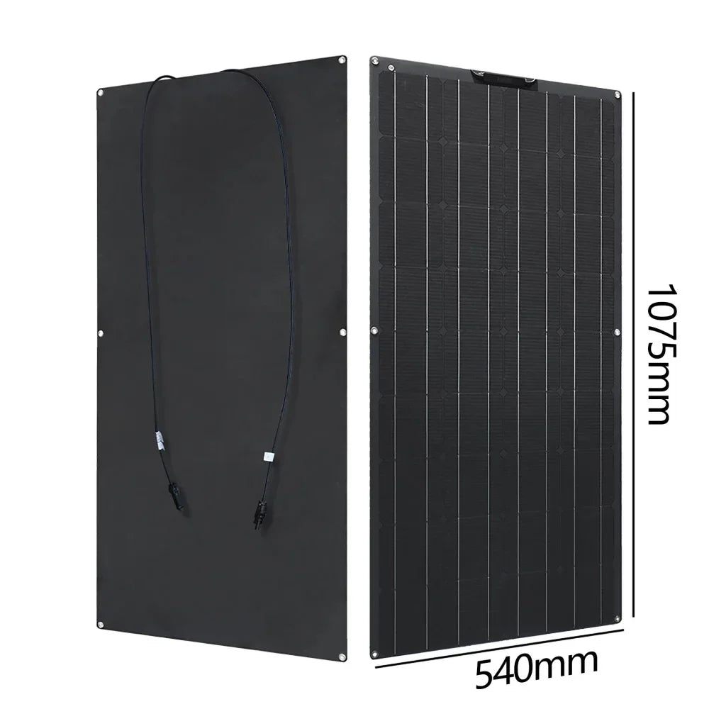 2000W 4000W Solar Panel High Power ETFE Flexible Monocrystalline Solar Cell  Home/Outdoor Camping Cars/Boats 12V Battery Charger