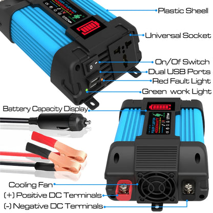 12V to 110V/220V Solar Panel System 600WSolar Panel Battery Charge Controller 6000W Solar Inverter Kit Complete Power Generation